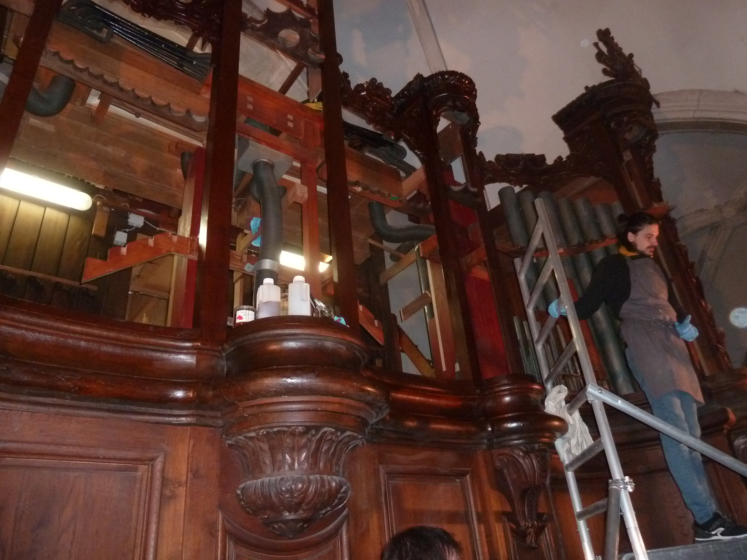 Relevage de l'orgue